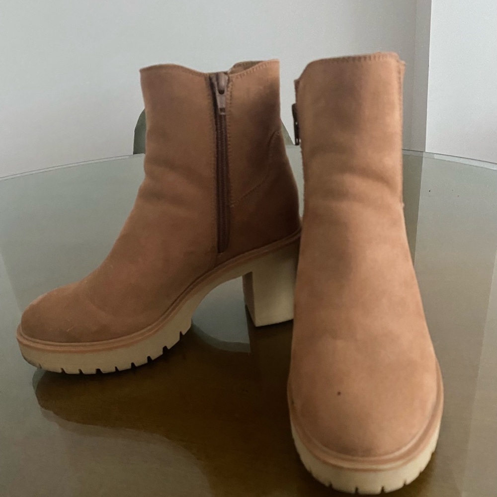 Tan Suede Ankle Boots